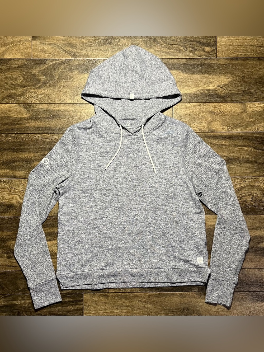 Rhoback Tempo Performance Hoodie Women’s Small Lavender Heather Logo TAG